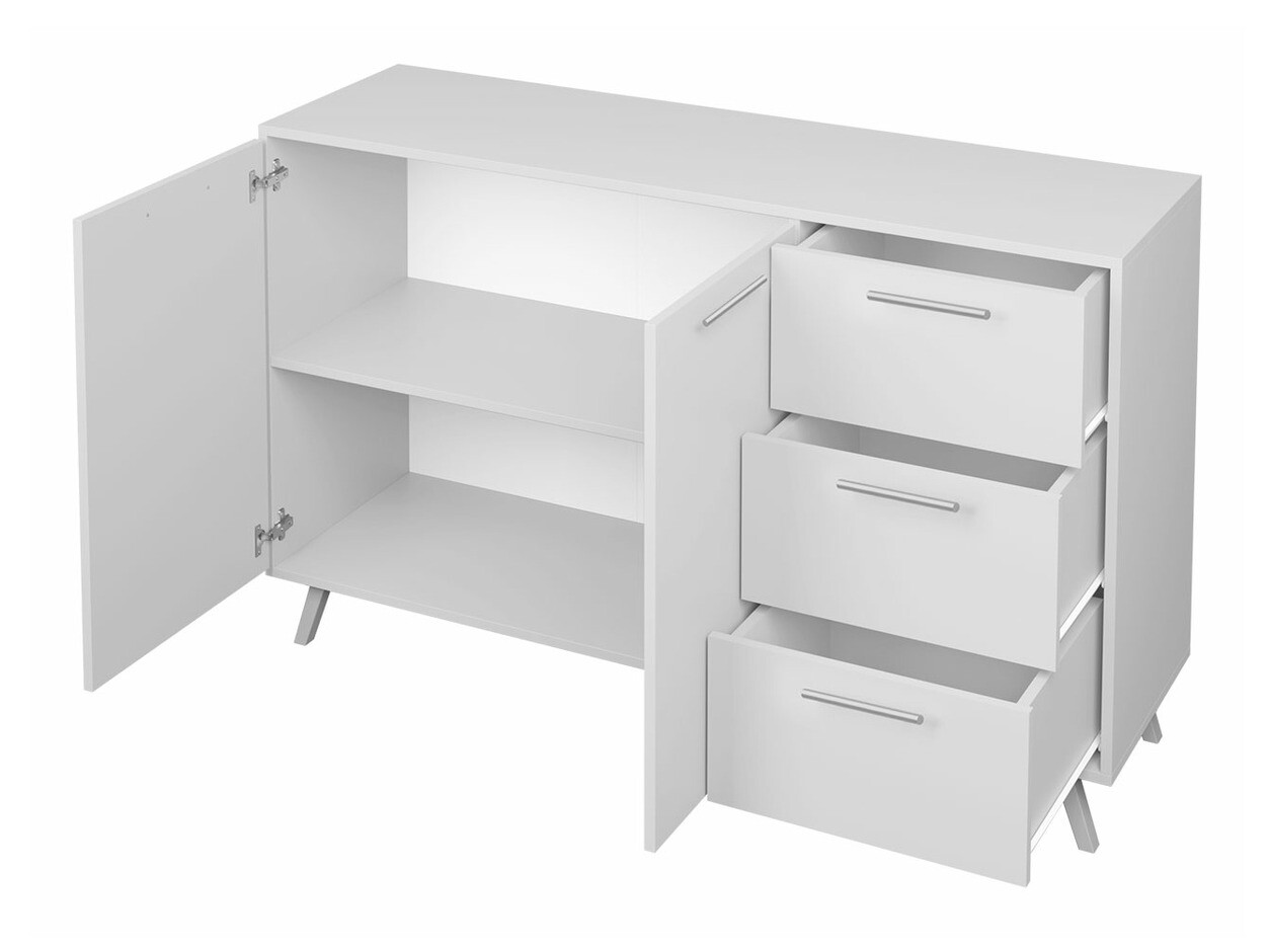 Kumode Dortivu 118 (Balts + Sudraba)