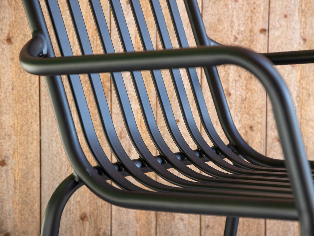 Dārza krēsls Dallas 3836 (Melns)