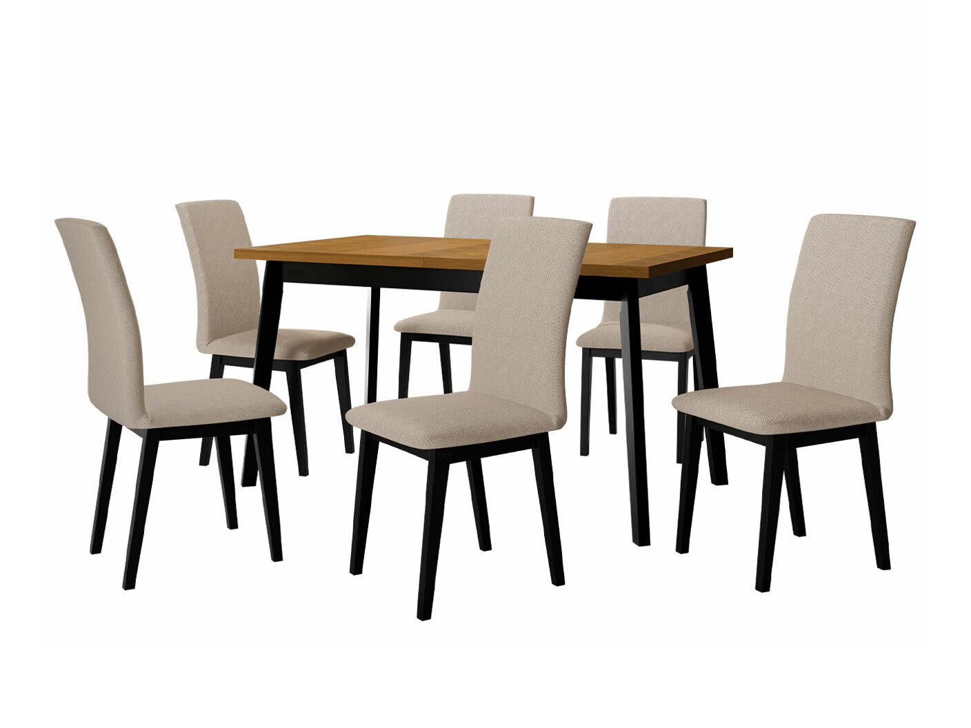 Ēdamistabas komplekts Victorville 288 (Grandson ozols + Melns)