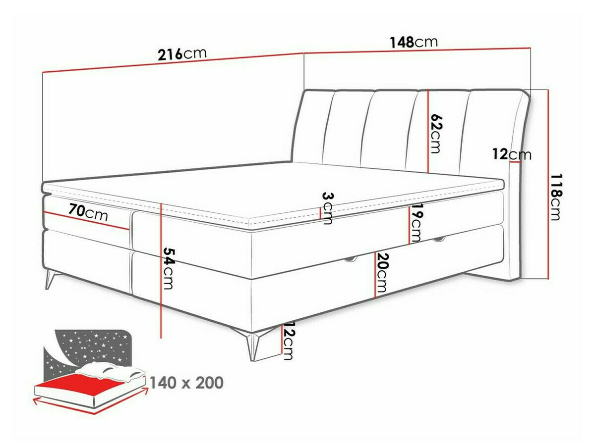 Kontinentālā gulta ComfiDream Onauna (Fresh 32)