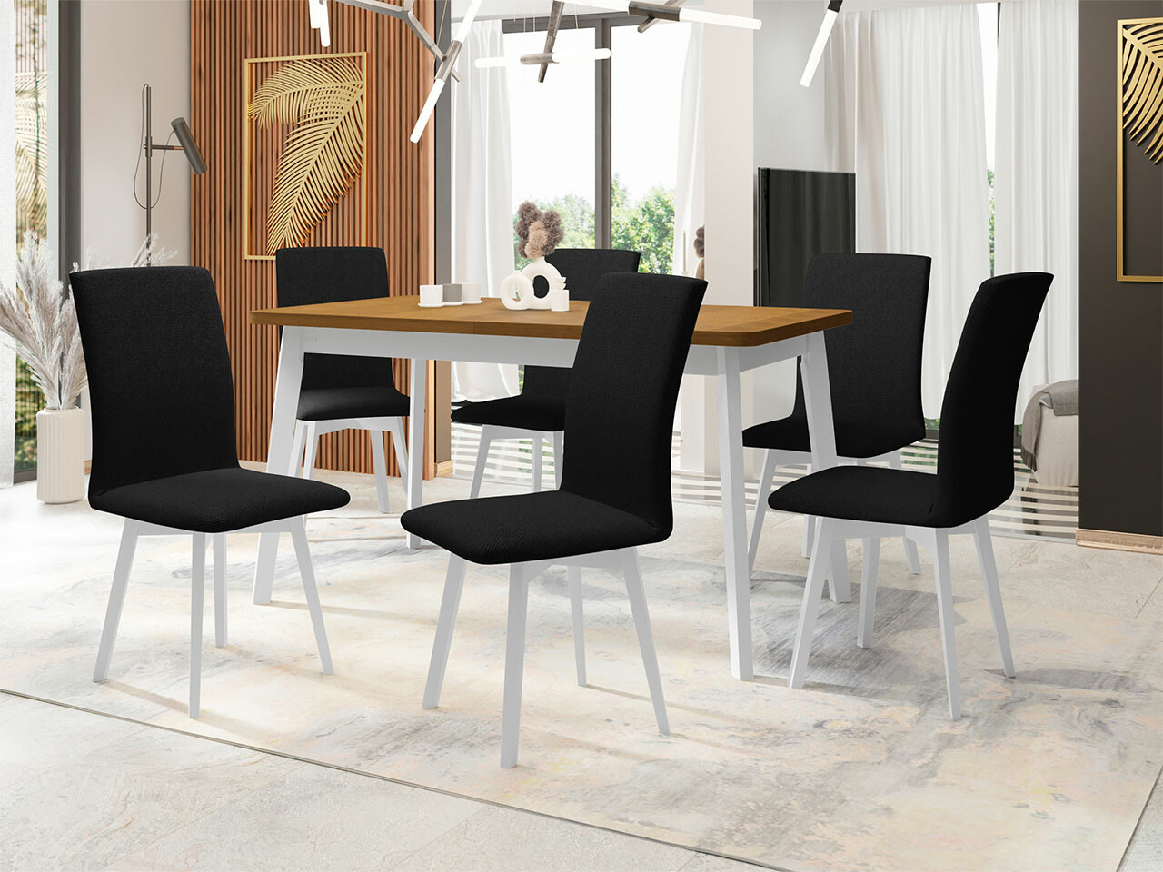 Обеденный гарнитур Victorville 291 (Внук дуб + Белый)