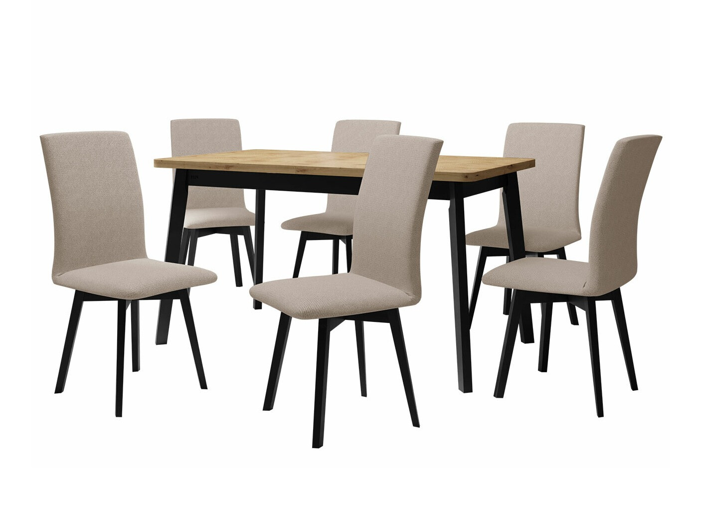 Обеденный гарнитур Victorville 292 (Artisan дуб + Чёрный)