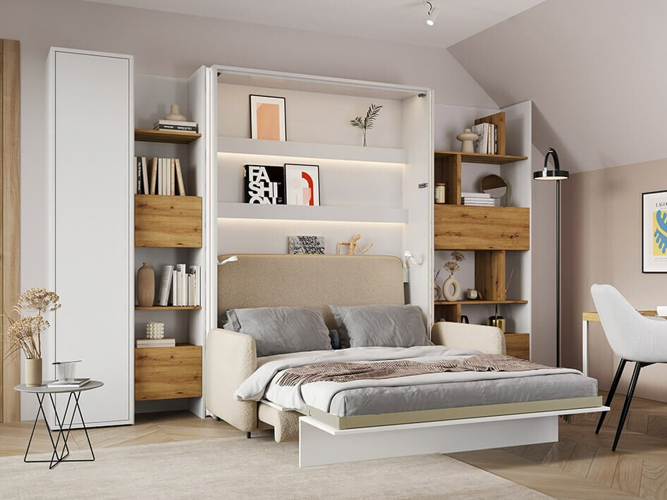 Plaukts Concept Pro Lenart Levfere 147 (Balts + Artisan ozols)