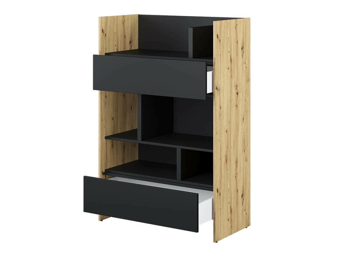 Plaukts Concept Pro Lenart Levfere 150 (Artisan ozols + Melns)