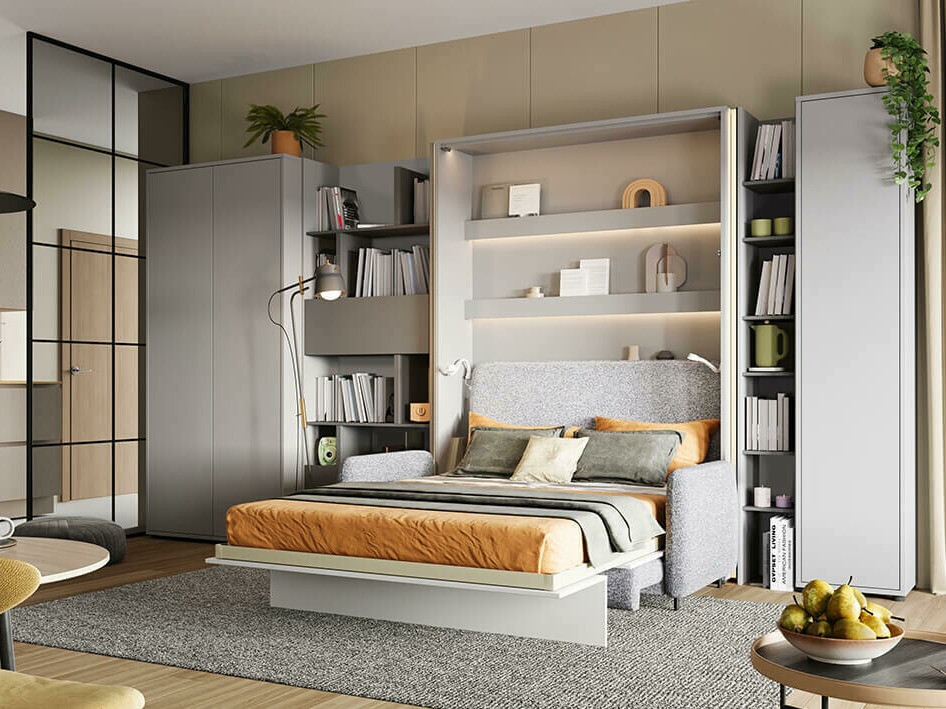 Стеллаж Concept Pro Lenart Levfere 146 (Серый + Графит)