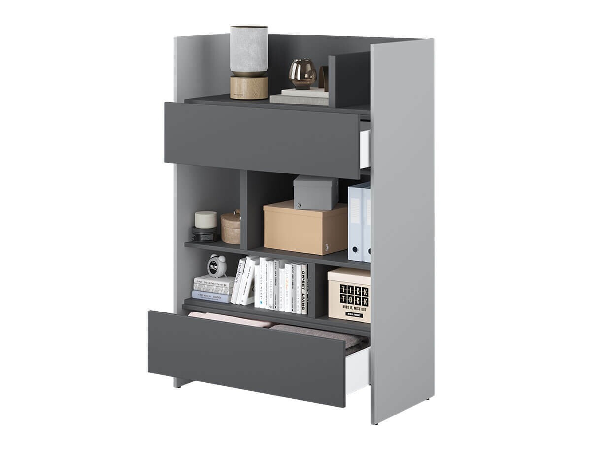 Стеллаж Concept Pro Lenart Levfere 150 (Серый + Графит)