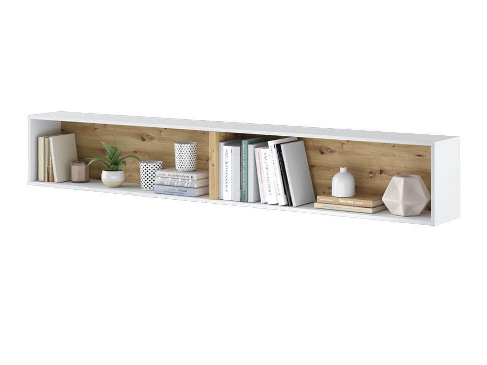 Piekarams plaukts Concept Pro Lenart III (Balts + Artisan ozols)