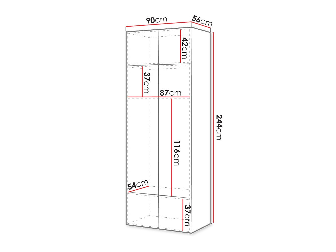 Шкаф Levmari 112 (Чёрный)