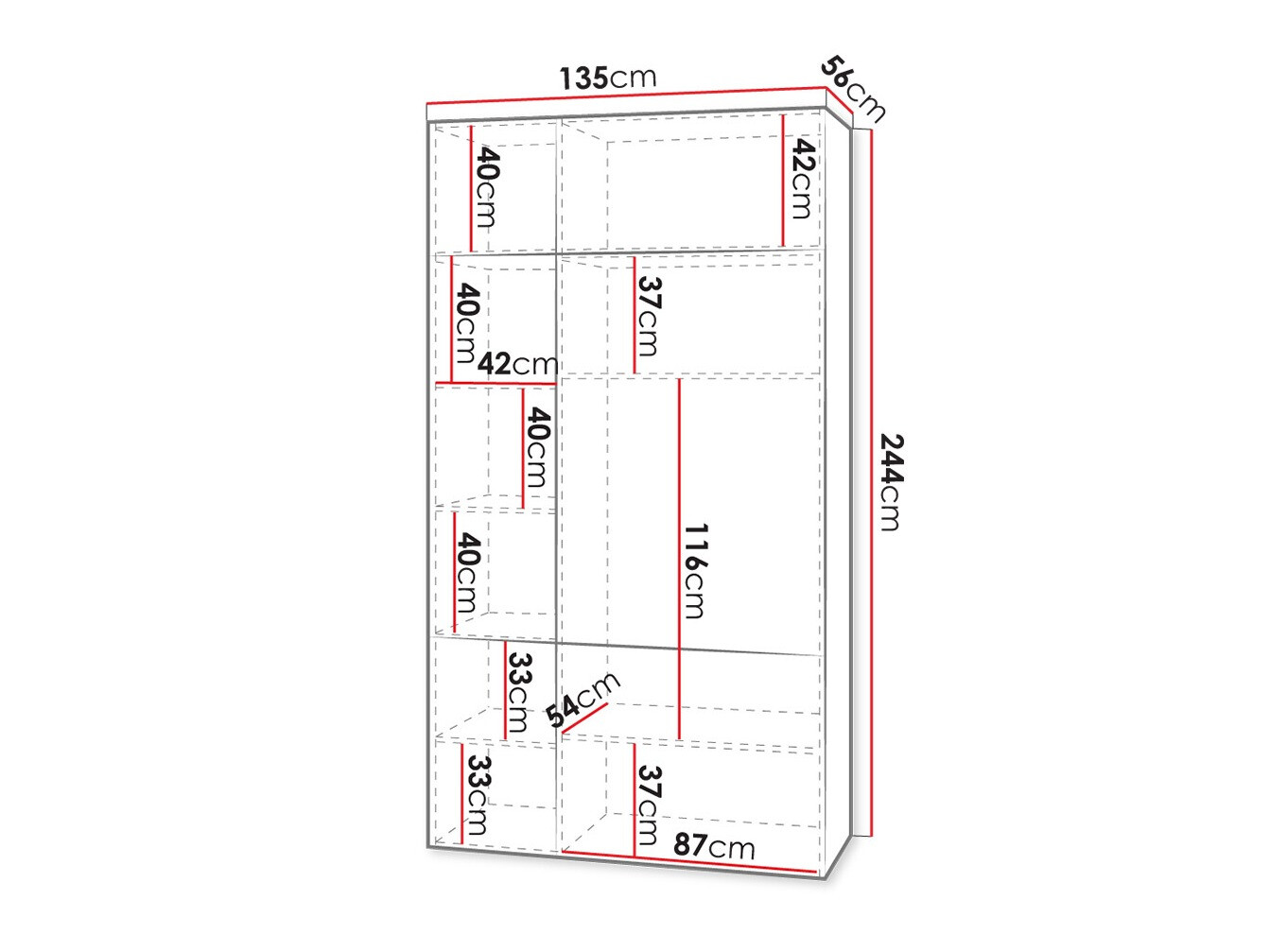 Шкаф Levmari 114 (Белый)