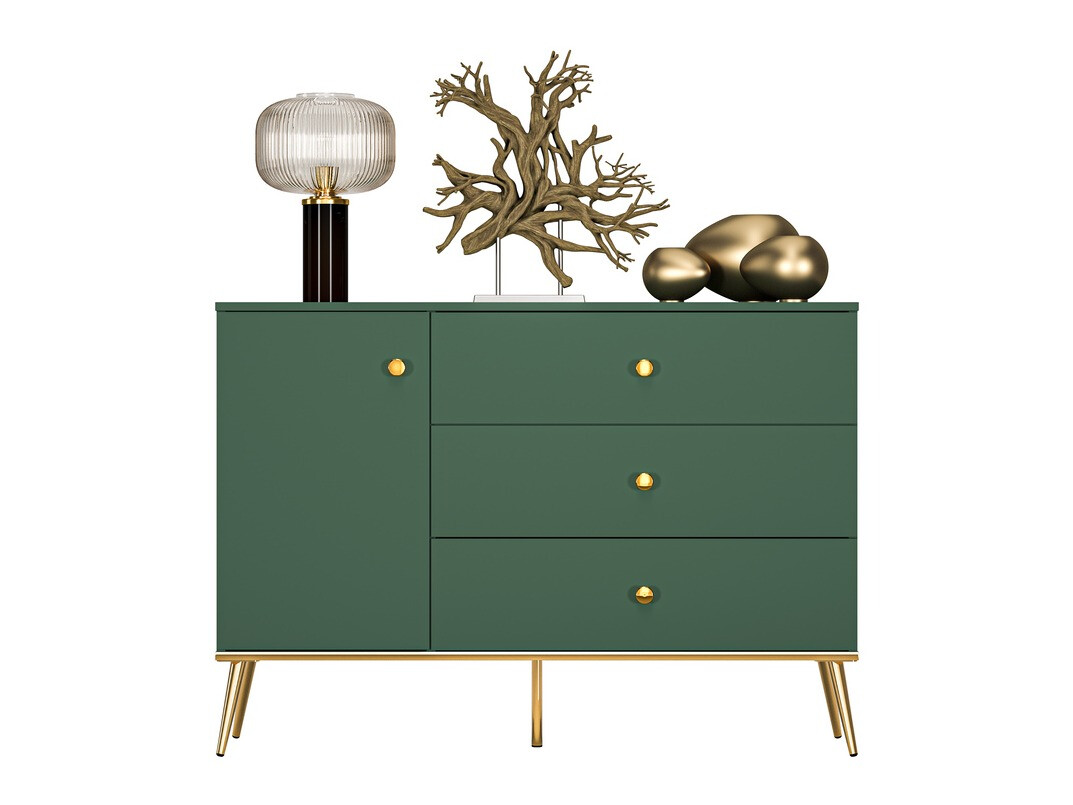 Kumode Flonovu 103 (Tumši zaļš + Zelta)