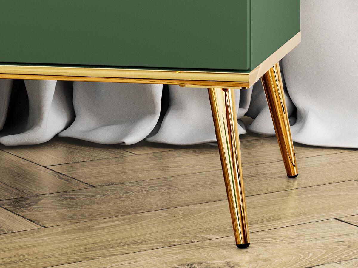 Kumode Flonovu 103 (Tumši zaļš + Zelta)