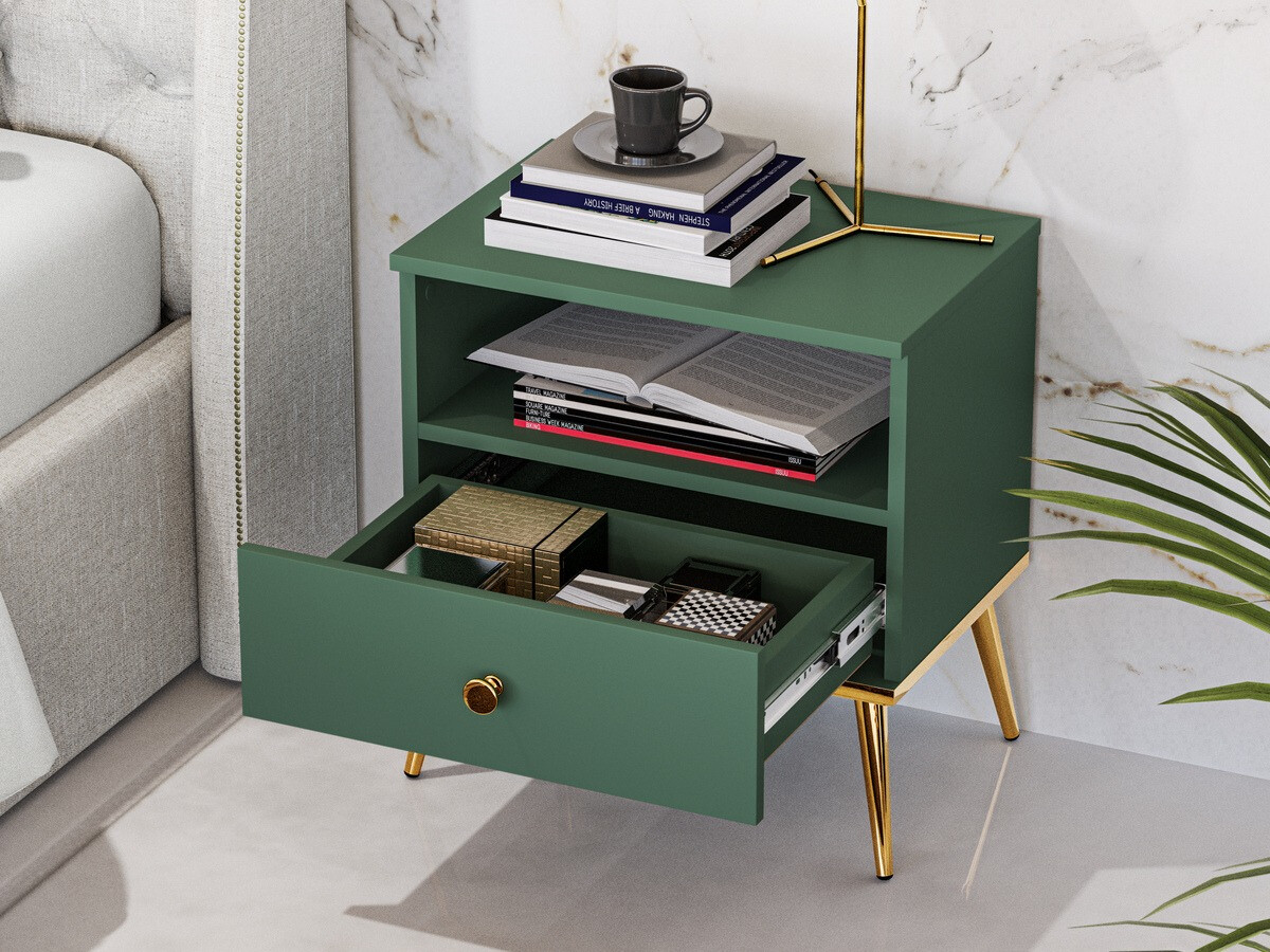 Naktsgaldiņš Flonovu 105 (Tumši zaļš + Zelta)