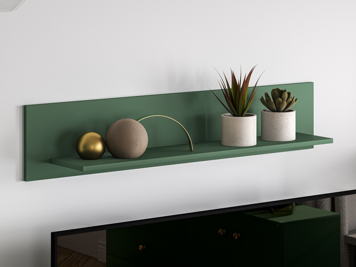 Настенная полка Flonovu 107 (Темно-зеленый)