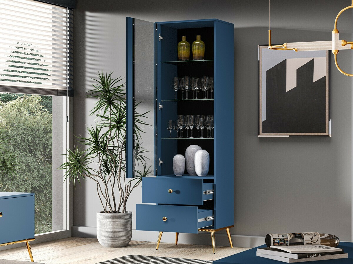 Plaukts Flonovu 100 (Tumši zils + Zelta)