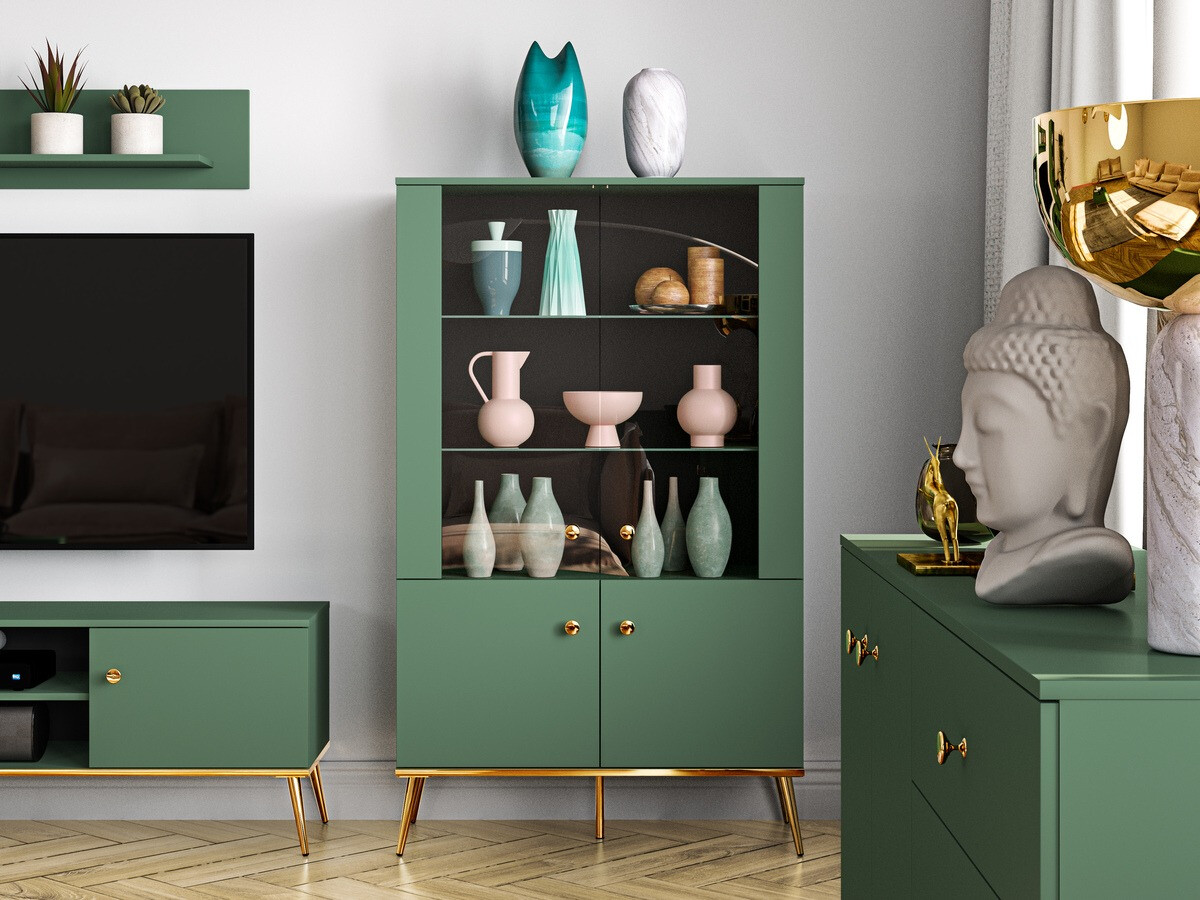 Plaukts Flonovu 101 (Tumši zaļš + Zelta)