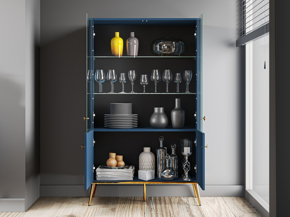 Plaukts Flonovu 101 (Tumši zils + Zelta)