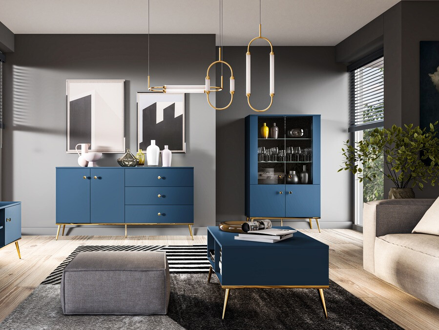 Plaukts Flonovu 101 (Tumši zils + Zelta)