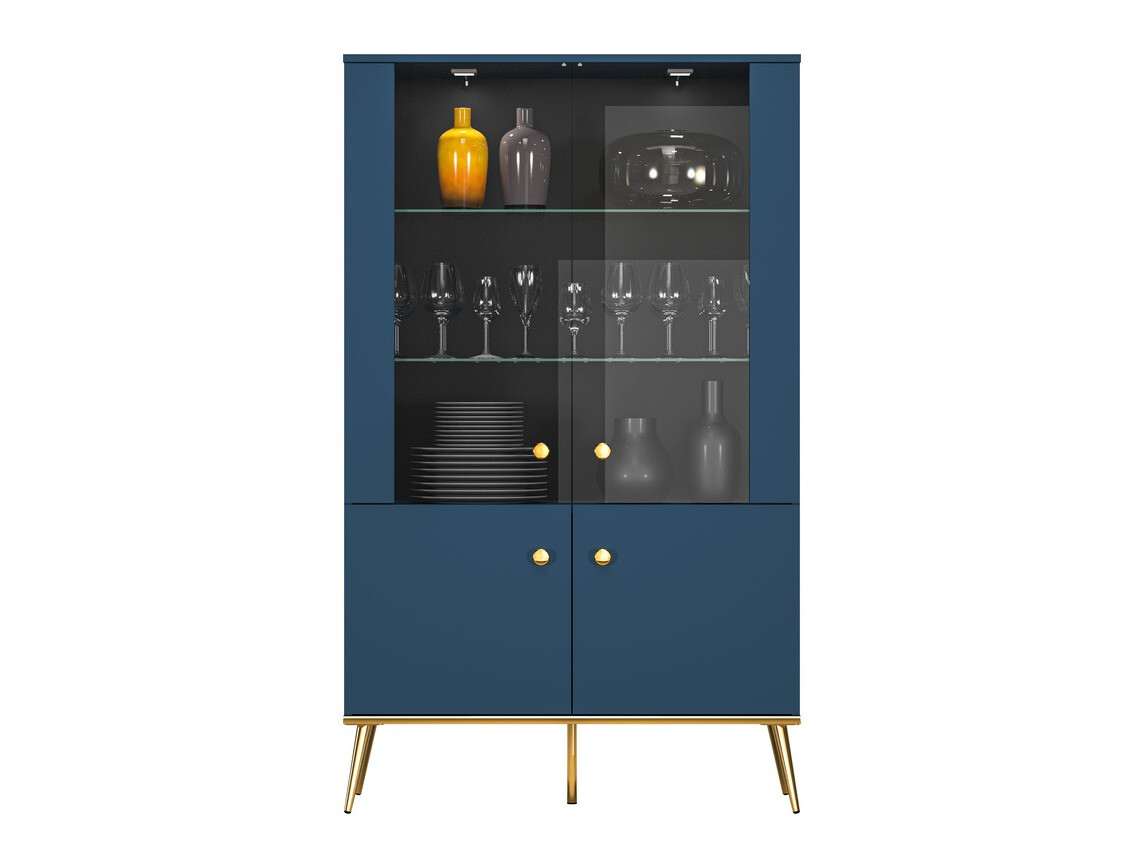 Стеллаж Flonovu 101 (Темно-синий + Золотой)