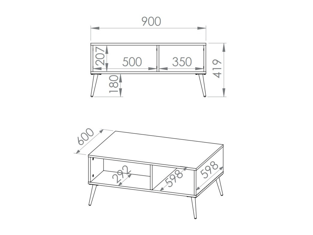 Журнальный столик Flonovu 106 (Темно-зеленый + Золотой)