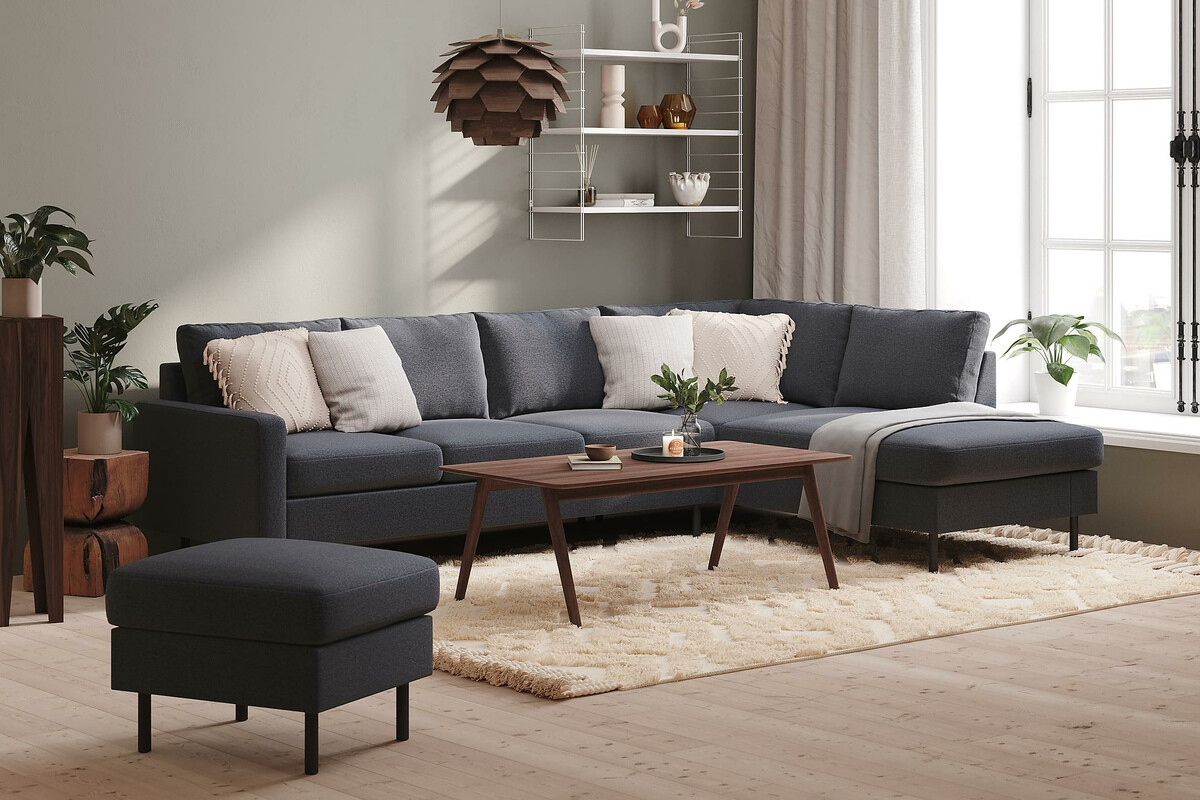 Stūra dīvāns Tenfloa 100 (Malmo 95)