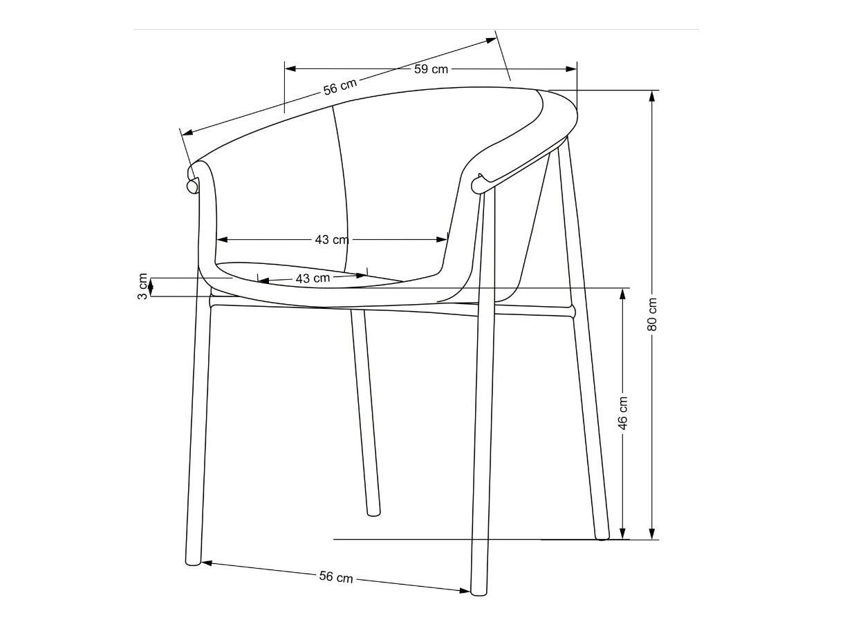 Стул Houston 1405 (Светло-коричневый)