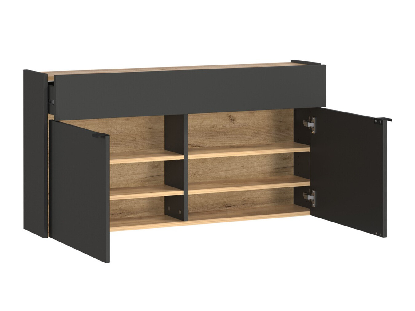 Apavu plaukts Cirsale 102 (Grafīts + Navarra ozols)