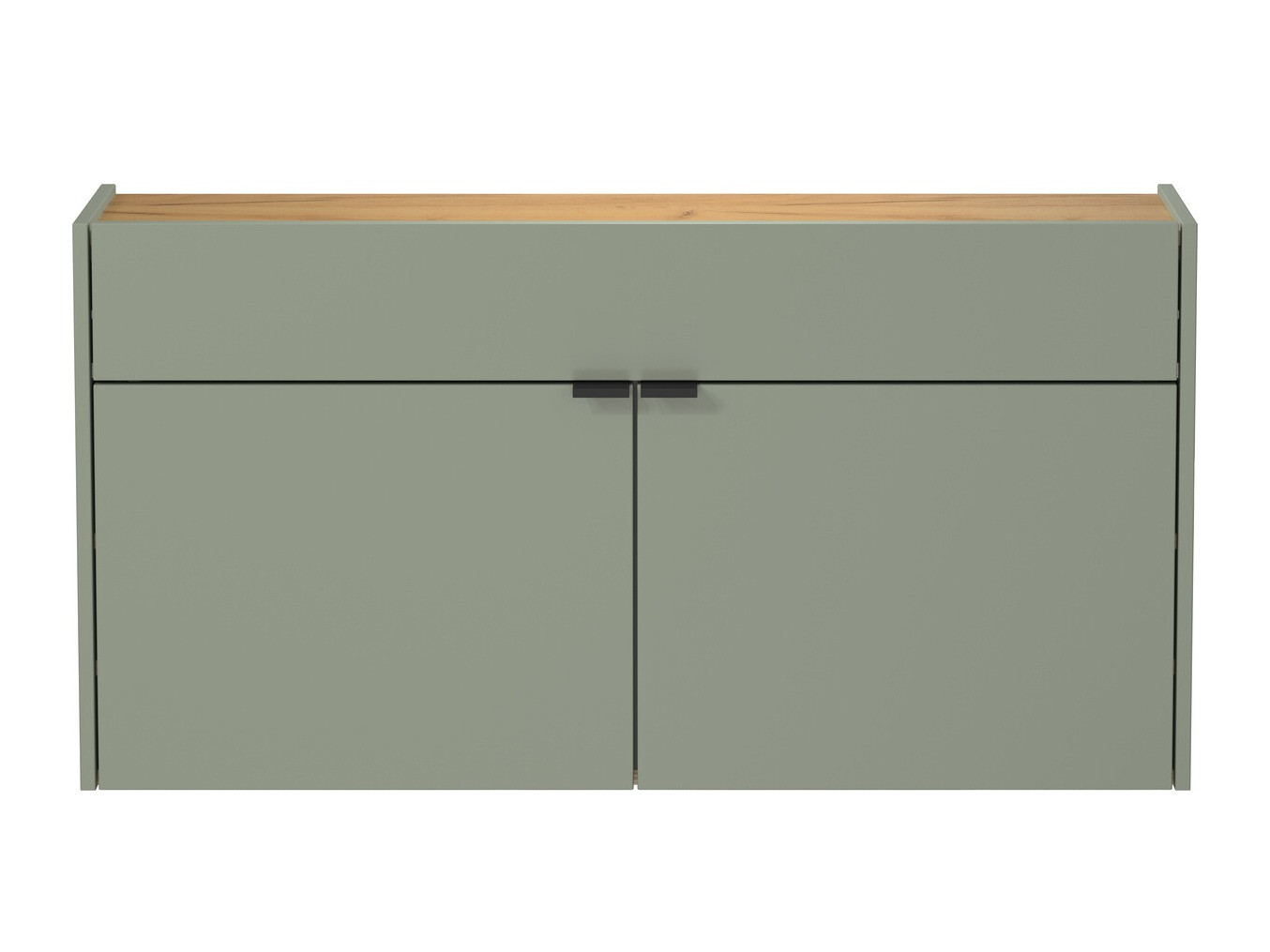 Apavu plaukts Cirsale 102 (Putekļaini zaļa + Navarra ozols)