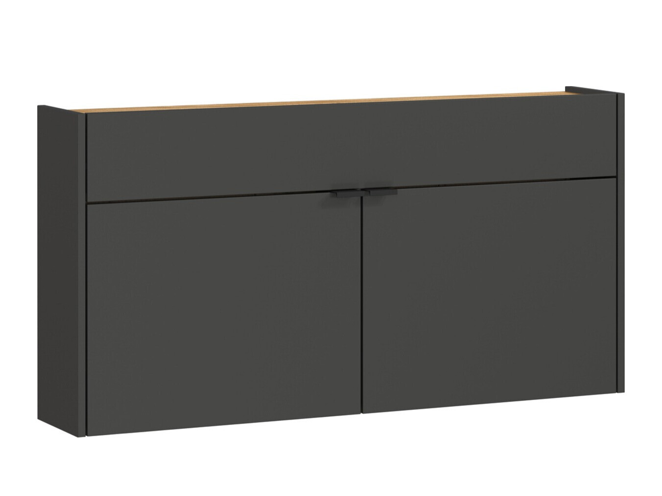 Полка для обуви Cirsale 102 (Графит + Navarra дуб)