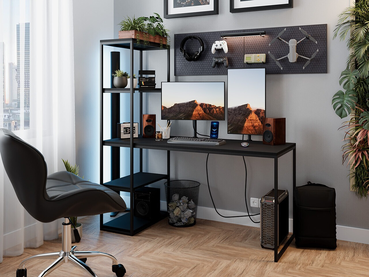 Rakstāmgalds Oswego 107 (Melns)