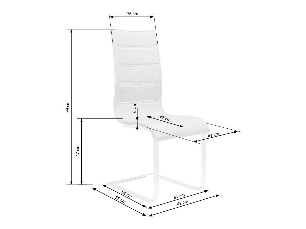 Krēsls Houston 563 (Melns + Balts)
