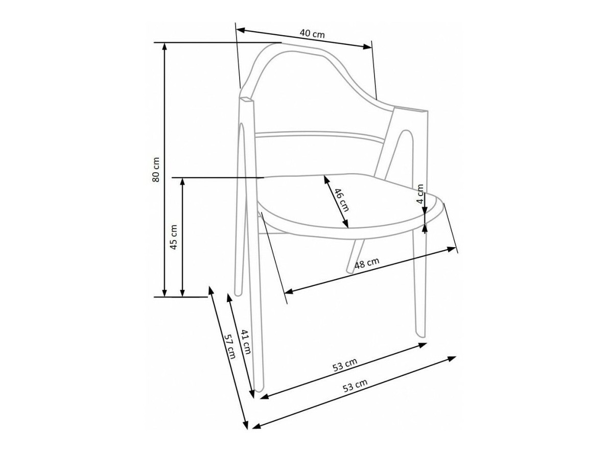 Стул Houston 561 (Белый + дуб)
