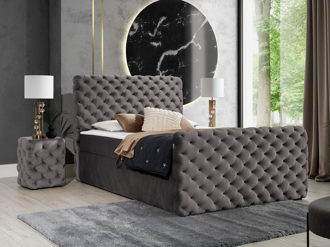 Kontinentālā gulta Baltimore 186 (Velluto 17)