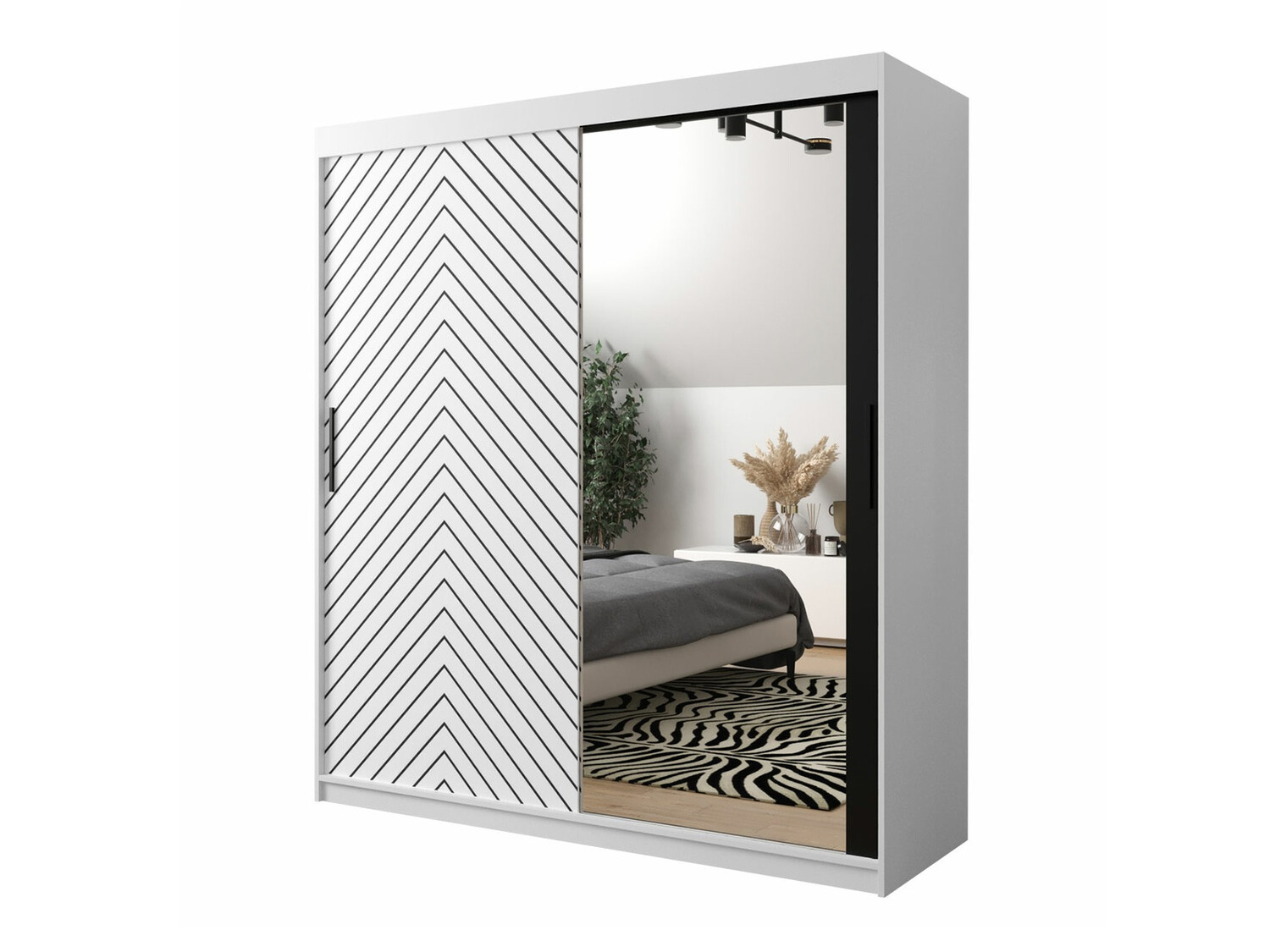 Skapis Hartford 313 (Balts + Melns)