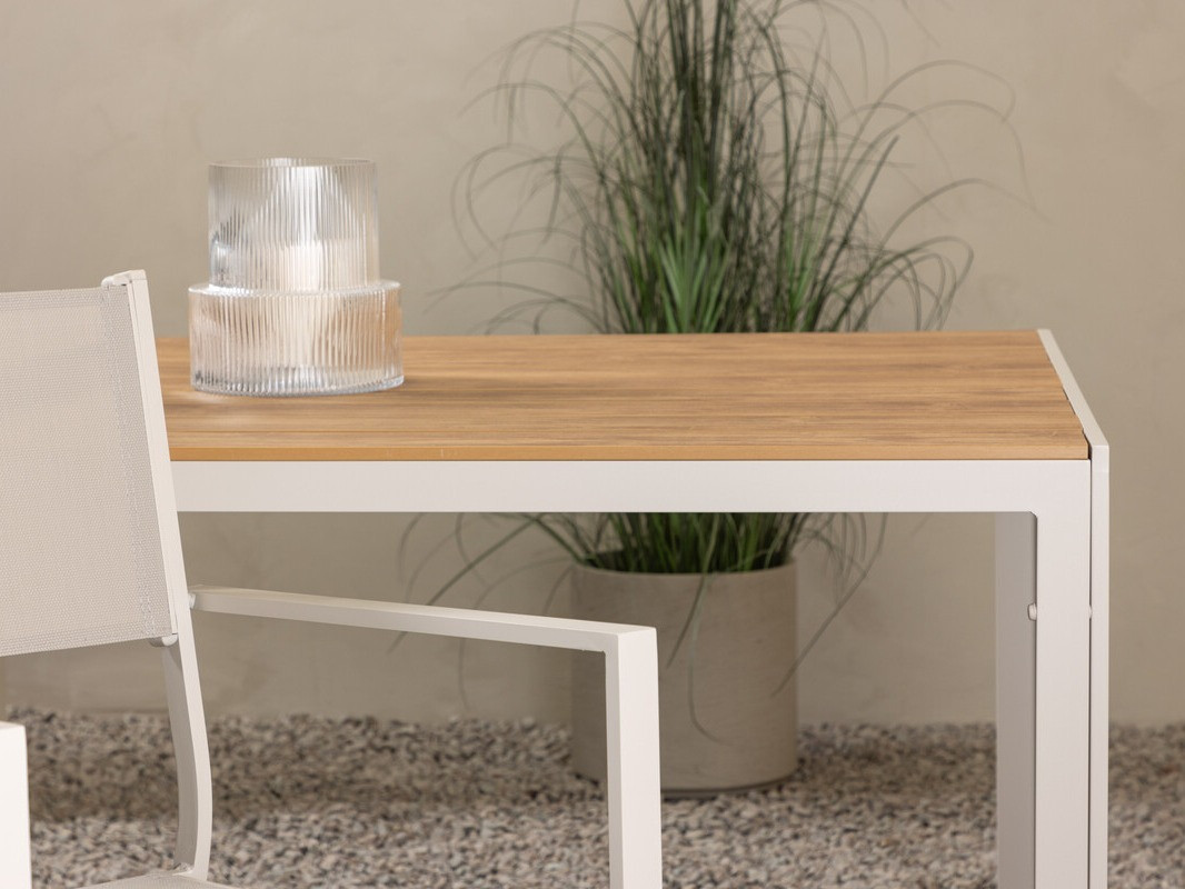 Садовый стол Dallas 3890 (Бежевый + Светлое дерево)