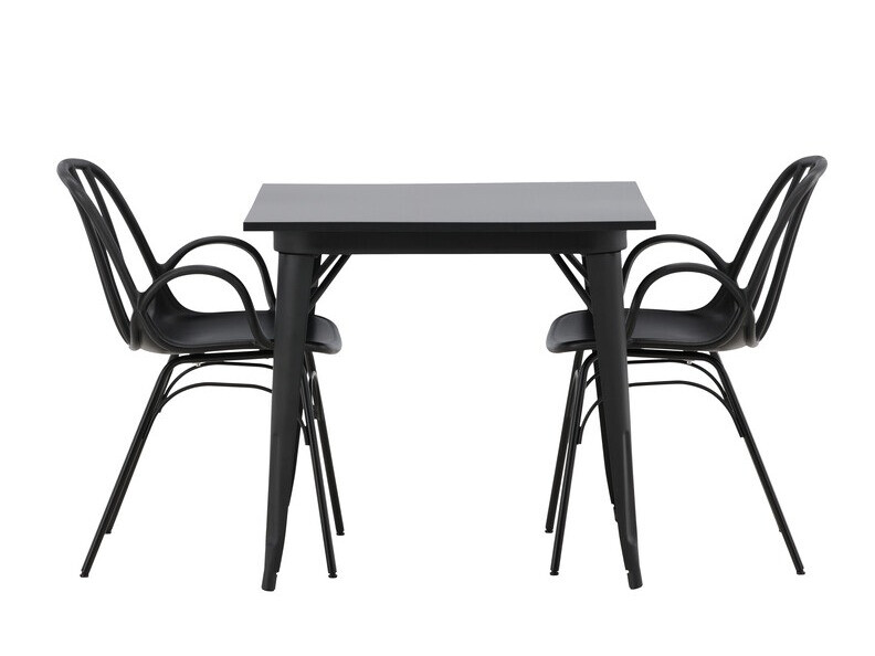 Ēdamistabas komplekts Dallas 3897 (Melns)