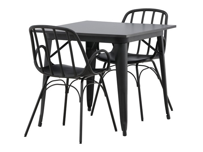 Ēdamistabas komplekts Dallas 3897 (Melns)