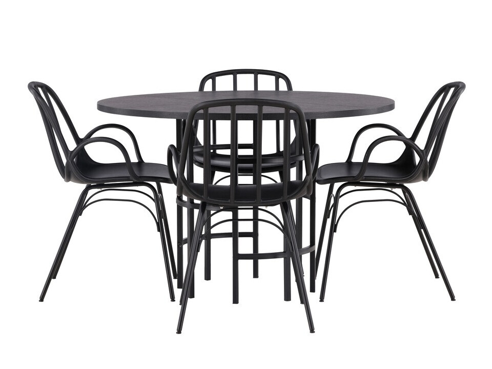 Ēdamistabas komplekts Dallas 3914 (Melns)