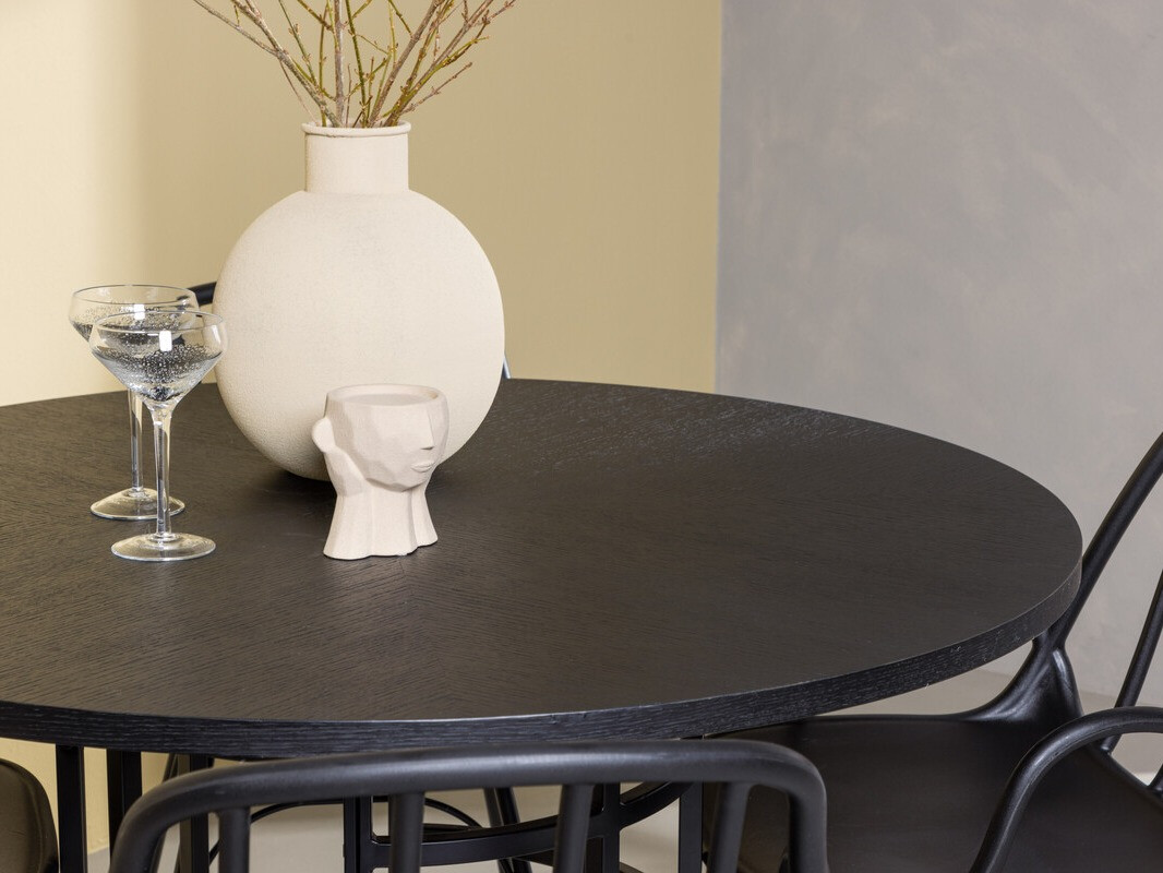 Ēdamistabas komplekts Dallas 3914 (Melns)