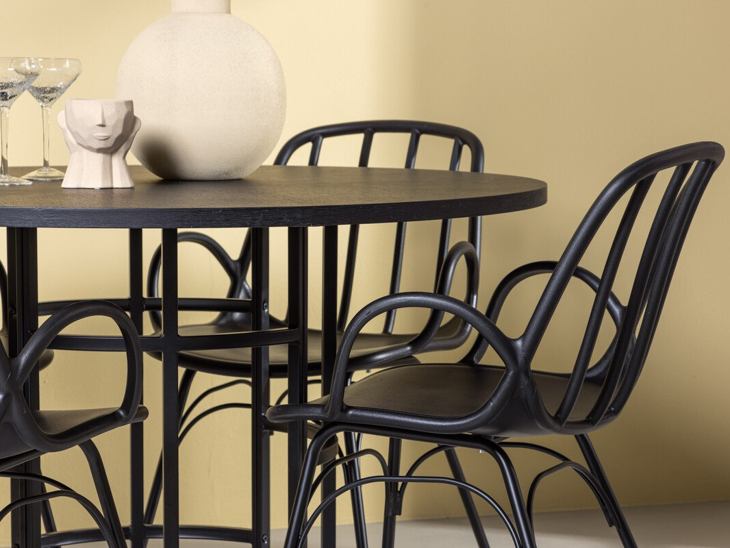 Обеденный гарнитур Dallas 3914 (Чёрный)