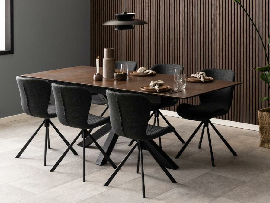 Cтол Norsica 676 (Чёрный + Коричневый)