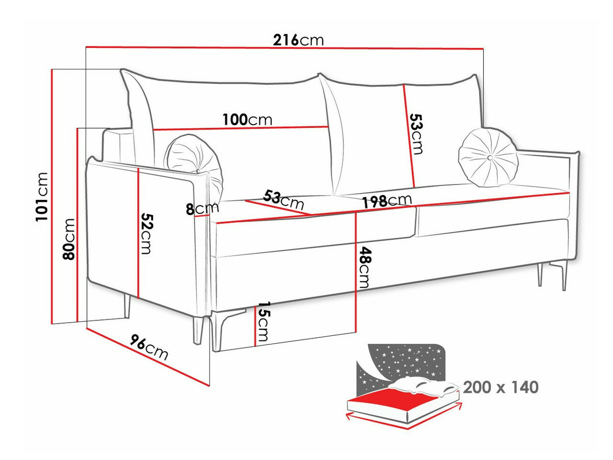 Диван-кровать Clovis 103 (Manila 29)
