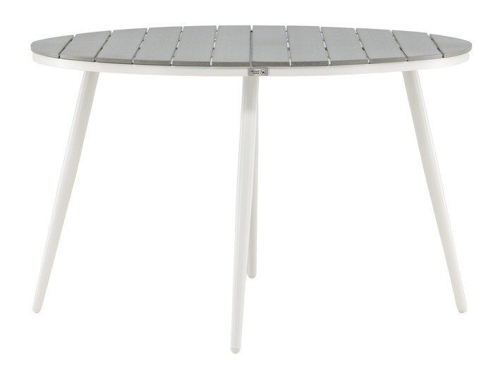 Galds un krēslu komplekts Dallas 3924 (Balts + Pelēks)