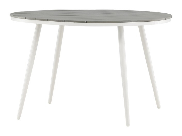 Galds un krēslu komplekts Dallas 3925 (Balts + Pelēks)