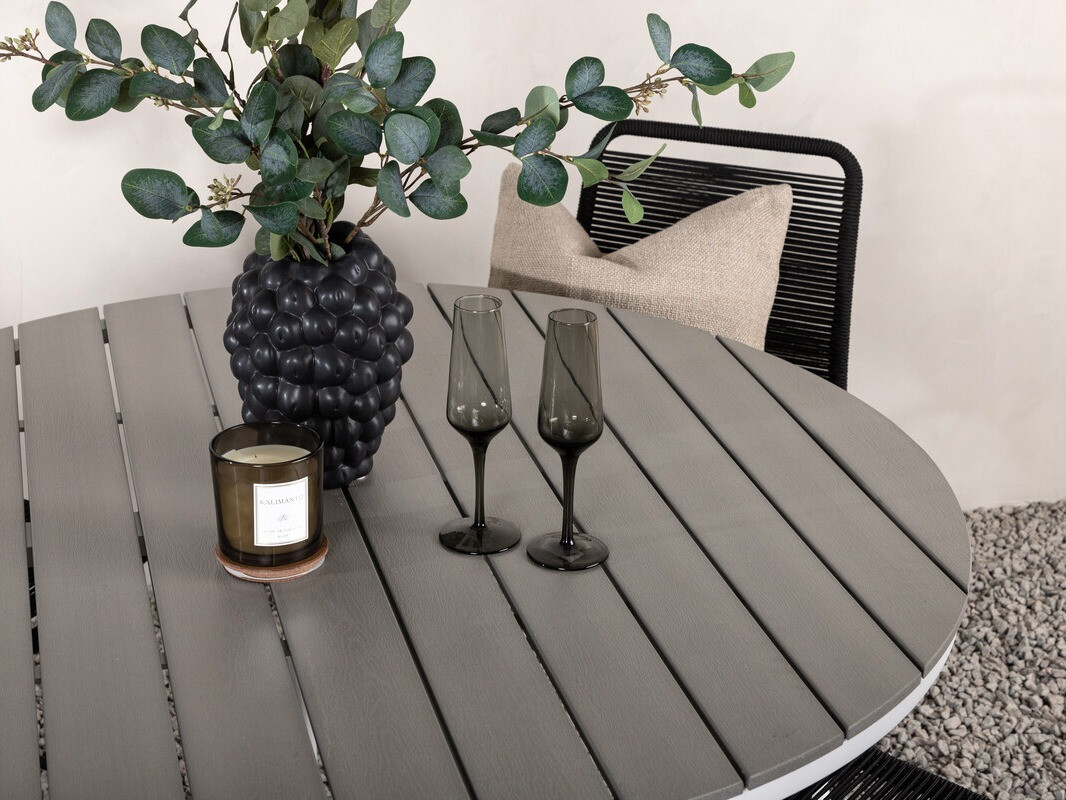 Стол и стулья Dallas 3925 (Белый + Серый)