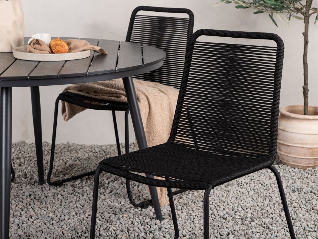 Стол и стулья Dallas 3925 (Чёрный)