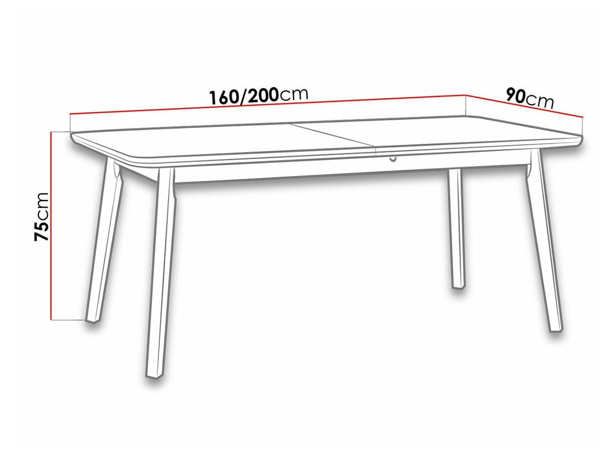Cтол Victorville 185 (Чёрный)