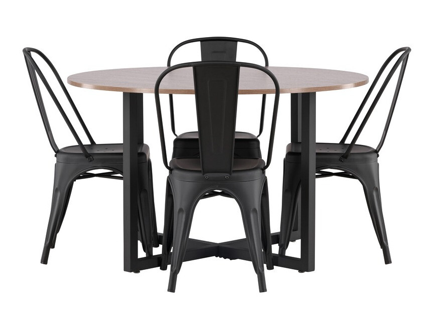 Ēdamistabas komplekts Dallas 3928 (Melns)