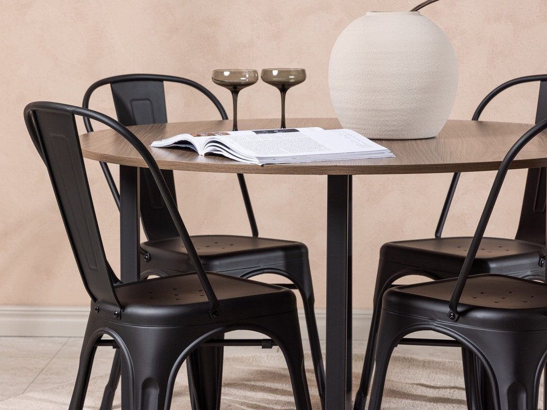 Ēdamistabas komplekts Dallas 3928 (Melns)