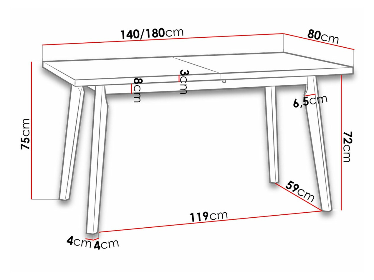 Galds Victorville 129 (Artisan ozols)