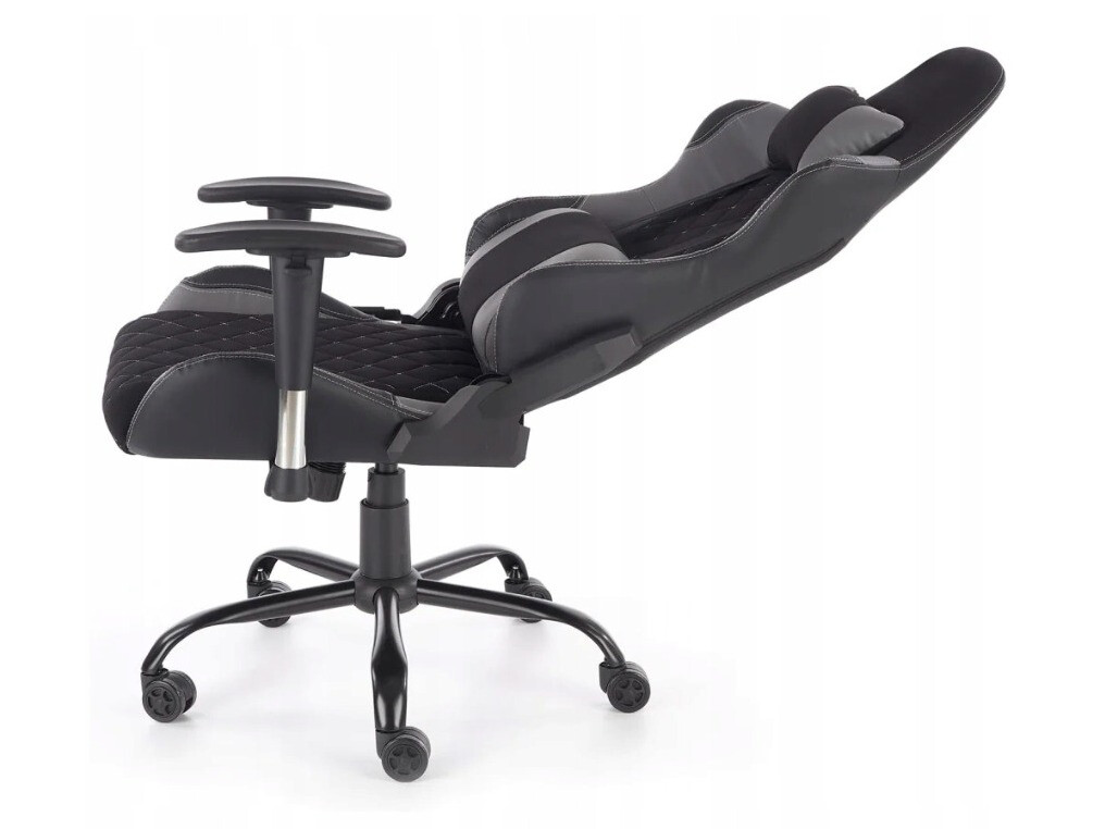 Spēļu krēsls Houston 1431 (Melns + Pelēks)